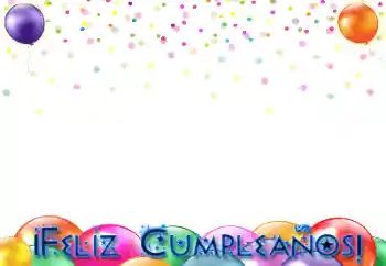 An inscription on the frame: Happy Birthday!