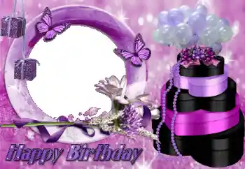 An inscription on the frame: Happy Birthday! An inscription on the frame: Happy Birthday!