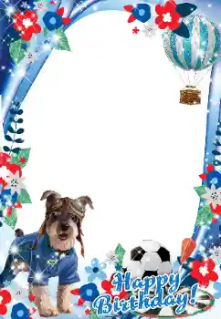 An inscription on the frame: Happy Birthday! An inscription on the frame: Happy Birthday!