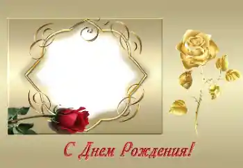 An inscription on the frame: Happy Birthday! An inscription on the frame: Happy Birthday!