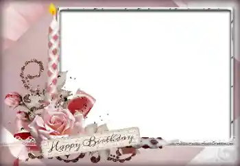 An inscription on the frame: Happy Birthday! An inscription on the frame: Happy Birthday!
