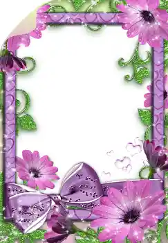 An inscription on the frame: Happy Birthday!