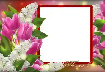 An inscription on the frame: Congratulations!