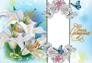 An inscription on the frame: Congratulations!