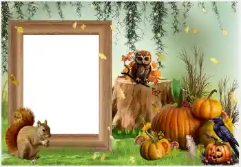 Photo effect from category Different holidays № 205586. An inscription on the frame: Happy Halloween