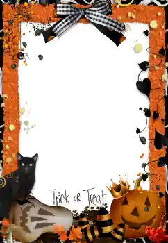 An inscription on the frame: Trick or Treat