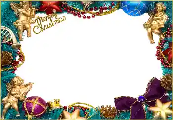 An inscription on the frame: Merry Christmas!