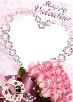 An inscription on the frame: Happy Valentines Day!