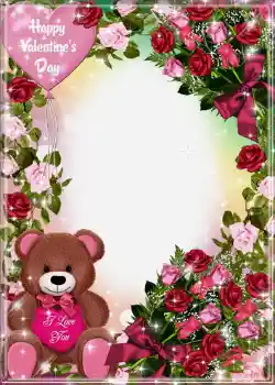 An inscription on the frame: Happy Valentines Day!