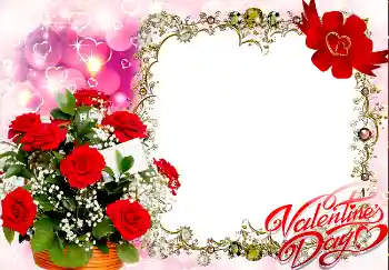 An inscription on the frame: Happy Valentines Day!