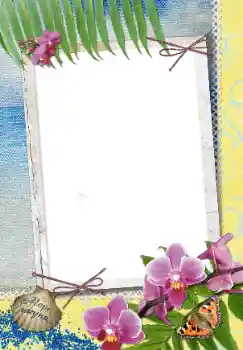 An inscription on the frame: Море, лагуна... An inscription on the frame: Море, лагуна...