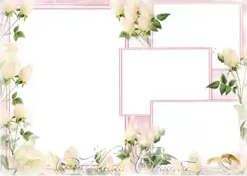 An inscription on the frame: Our wedding