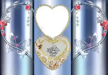 An inscription on the frame: Our wedding