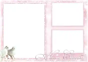 An inscription on the frame: Our wedding