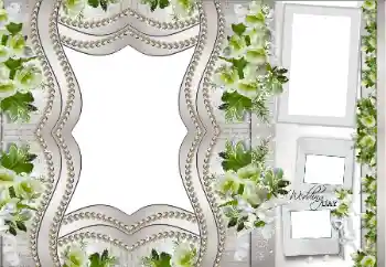 An inscription on the frame: Our wedding